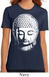 Ladies Yoga Shirt Big Buddha Head Organic Tee T-Shirt