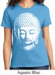 Ladies Yoga Shirt Big Buddha Head Tee T-Shirt