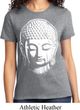 Ladies Yoga Shirt Big Buddha Head Tee T-Shirt