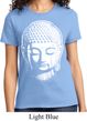 Ladies Yoga Shirt Big Buddha Head Tee T-Shirt