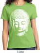 Ladies Yoga Shirt Big Buddha Head Tee T-Shirt