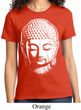 Ladies Yoga Shirt Big Buddha Head Tee T-Shirt
