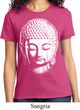 Ladies Yoga Shirt Big Buddha Head Tee T-Shirt