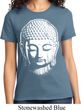 Ladies Yoga Shirt Big Buddha Head Tee T-Shirt