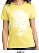 Ladies Yoga Shirt Big Buddha Head Tee T-Shirt