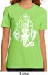 Ladies Yoga Shirt BIG Ganesha Head Organic Tee T-Shirt