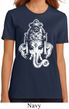 Ladies Yoga Shirt BIG Ganesha Head Organic Tee T-Shirt