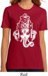 Ladies Yoga Shirt BIG Ganesha Head Organic Tee T-Shirt