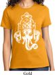 Ladies Yoga Shirt BIG Ganesha Head Tee T-Shirt