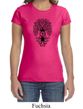 Ladies Yoga Shirt Black Bodhi Tree Crewneck Tee T-Shirt