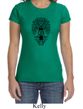 Ladies Yoga Shirt Black Bodhi Tree Crewneck Tee T-Shirt