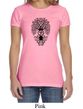 Ladies Yoga Shirt Black Bodhi Tree Crewneck Tee T-Shirt
