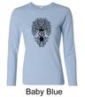 Ladies Yoga Shirt Black Bodhi Tree Long Sleeve Tee T-Shirt