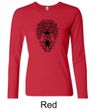 Ladies Yoga Shirt Black Bodhi Tree Long Sleeve Tee T-Shirt