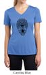 Ladies Yoga Shirt Black Bodhi Tree Moisture Wicking V-neck Tee T-Shirt