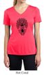 Ladies Yoga Shirt Black Bodhi Tree Moisture Wicking V-neck Tee T-Shirt