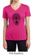 Ladies Yoga Shirt Black Bodhi Tree Moisture Wicking V-neck Tee T-Shirt
