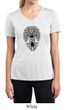 Ladies Yoga Shirt Black Bodhi Tree Moisture Wicking V-neck Tee T-Shirt