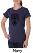 Ladies Yoga Shirt Black Bodhi Tree Organic Tee T-Shirt