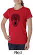 Ladies Yoga Shirt Black Bodhi Tree Organic Tee T-Shirt