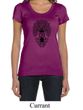 Ladies Yoga Shirt Black Bodhi Tree Scoop Neck Tee T-Shirt