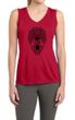 Ladies Yoga Shirt Black Bodhi Tree Sleeveless Moisture Wicking Tee