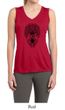 Ladies Yoga Shirt Black Bodhi Tree Sleeveless Moisture Wicking Tee