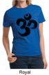 Ladies Yoga Shirt Black Distressed OM Tee T-Shirt