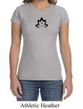 Ladies Yoga Shirt Black Namaste Lotus Crewneck Tee T-Shirt