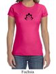 Ladies Yoga Shirt Black Namaste Lotus Crewneck Tee T-Shirt