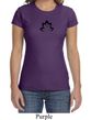 Ladies Yoga Shirt Black Namaste Lotus Crewneck Tee T-Shirt