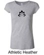 Ladies Yoga Shirt Black Namaste Lotus Longer Length Tee T-Shirt