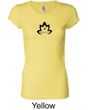 Ladies Yoga Shirt Black Namaste Lotus Longer Length Tee T-Shirt