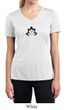 Ladies Yoga Shirt Black Namaste Lotus Moisture Wicking V-neck Tee