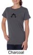 Ladies Yoga Shirt Black Namaste Lotus Organic Tee T-Shirt