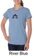 Ladies Yoga Shirt Black Namaste Lotus Organic Tee T-Shirt