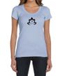 Ladies Yoga Shirt Black Namaste Lotus Scoop Neck Tee T-Shirt