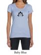 Ladies Yoga Shirt Black Namaste Lotus Scoop Neck Tee T-Shirt