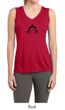 Ladies Yoga Shirt Black Namaste Lotus Sleeveless Moisture Wicking Tee