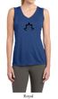 Ladies Yoga Shirt Black Namaste Lotus Sleeveless Moisture Wicking Tee