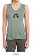 Ladies Yoga Shirt Black Namaste Lotus Sleeveless Moisture Wicking Tee