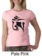 Ladies Yoga Shirt Black Tibetan Om Crewneck Tee T-shirt