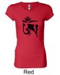 Ladies Yoga Shirt Black Tibetan Om Longer Length Tee T-shirt