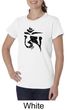 Ladies Yoga Shirt Black Tibetan Om Organic Tee T-shirt