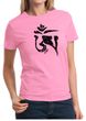 Ladies Yoga Shirt Black Tibetan Om Tee T-shirt