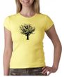 Ladies Yoga Shirt Black Tree of Life Crewneck T-shirt