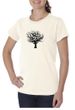 Ladies Yoga Shirt Black Tree of Life Organic Tee T-shirt