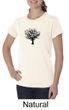 Ladies Yoga Shirt Black Tree of Life Organic Tee T-shirt