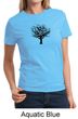 Ladies Yoga Shirt Black Tree of Life Tee T-shirt
