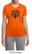 Ladies Yoga Shirt Black Tree Pose Moisture Wicking Tee T-Shirt